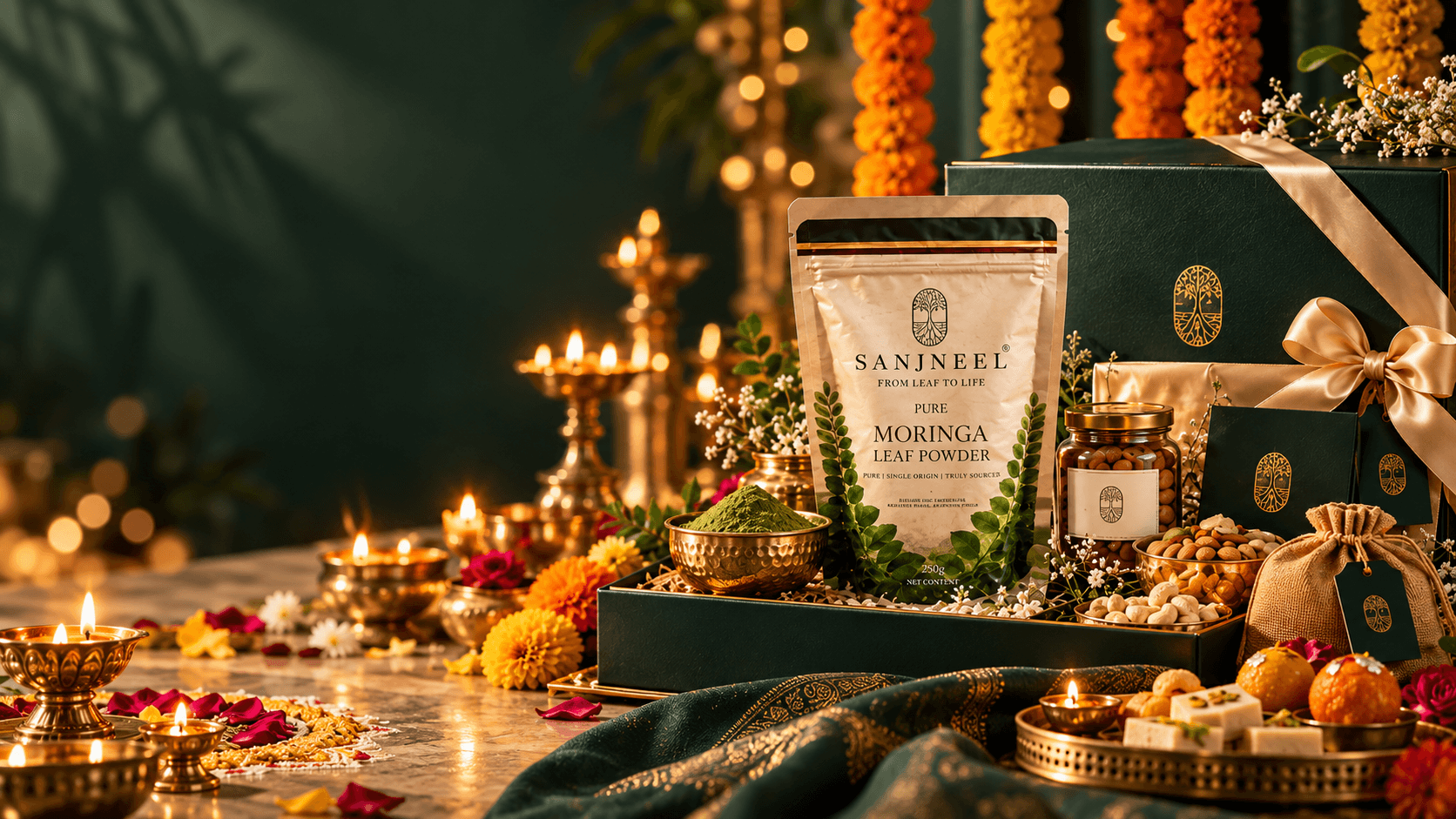 Representative styling for SanjNeel Festive Hamper